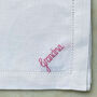 Personalised Hand Embroidered Name Napkin, thumbnail 4 of 6
