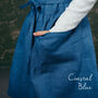 Linen Crossback Pinafore Apron | Japanese Art Smock, thumbnail 9 of 12