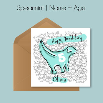 Personalised Animal Age Birthday Card, 6 of 12