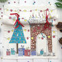 Christmas Eve Fireplace Linen Napkin Crackers, thumbnail 1 of 3