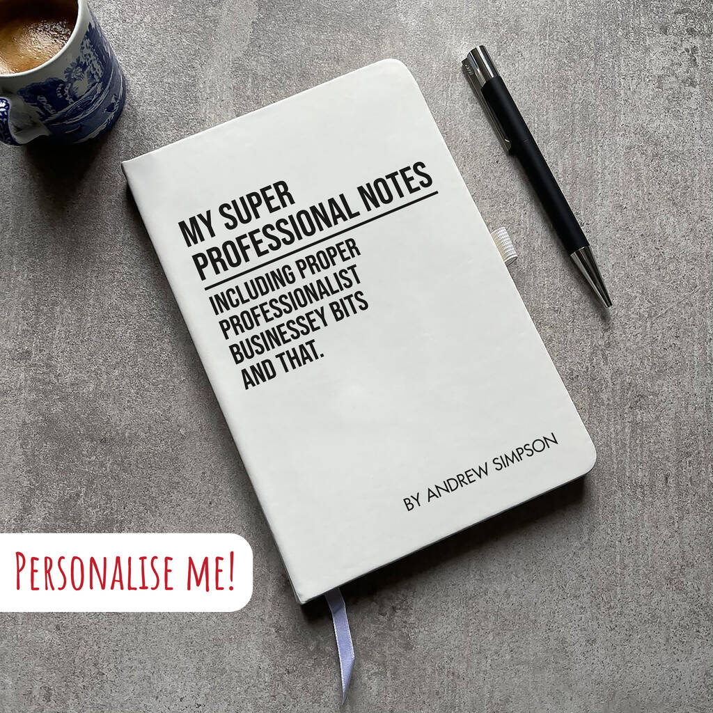 Personalised A5 Super Professional Business Notebook, 1 of 6