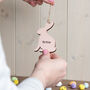 Personalised Easter Bunny Hanging Decoration, thumbnail 5 of 8