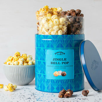 Jingle Bell Pop Gourmet Popcorn Christmas Gift Tin, 2 of 6