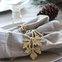 Gold Leaf Metal Napkin Rings, thumbnail 1 of 4