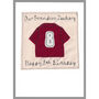 Personalised Football Shirt Birthday Card, thumbnail 8 of 12