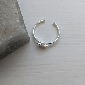 Adjustable Sterling Silver Star Toe Ring, 4 of 9
