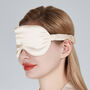 Silk Sleep Mask Gift Box Eye Mask 100% Pure Soft Mulberry Silk Cream Luxury Travel Gift Blackout Hypoallergenic, thumbnail 7 of 7