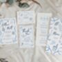 Blue Hand Drawn Wedding Save The Dates, thumbnail 4 of 4