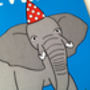 Elephant Belated Birthday Card, thumbnail 2 of 3