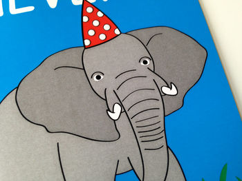 Elephant Belated Birthday Card, 2 of 3