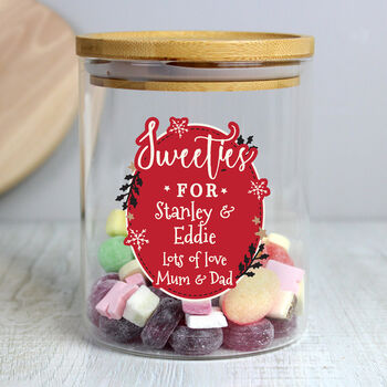 Personalised Christmas Cookie And Sweets Jar, 4 of 4