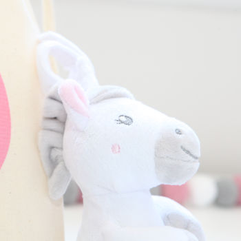 Pull Down Baby Unicorn Toy And Personalised Bag, 3 of 5
