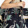 Jungle Print Large Quilted Cotton Tote Bag In Black, thumbnail 5 of 5