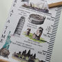 Personalised Explore The World Landmarks Height Chart, thumbnail 3 of 5