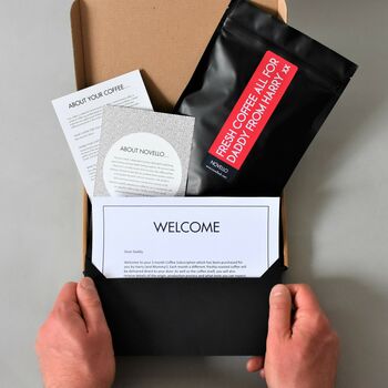 Dads Personalised Coffee Subscription Gift, 3 of 11