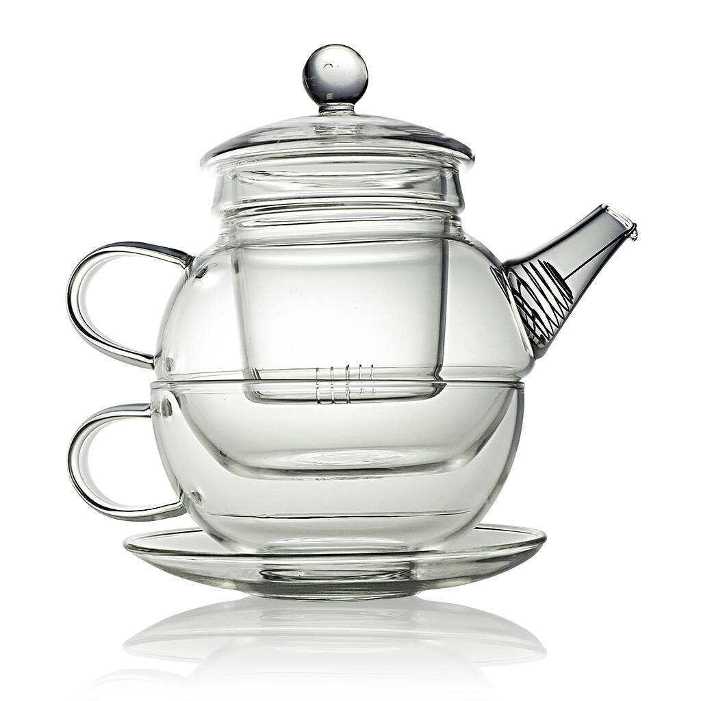 Una Teapot For One 450ml With Cup, 1 of 5