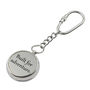 Personalised Silver Colour Compass Keyring, thumbnail 5 of 12