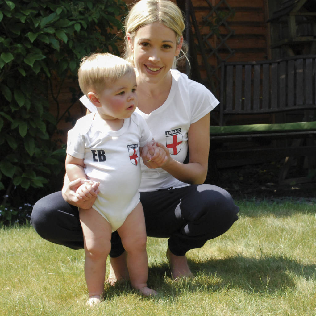 Adult And Baby England Supporter Tees, 1 of 2
