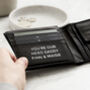 Personalised Message Leather Popper Wallet, thumbnail 2 of 5