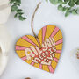 All You Need Is Love Hanging Retro Heart, thumbnail 7 of 9