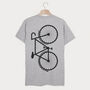 Two Tyred Men's Cycling Slogan T Shirt, thumbnail 2 of 2