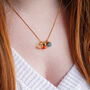 Aries Zodiac Personalised Crystal Necklace, thumbnail 2 of 10