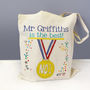 Personalised Number One Teacher Bag, thumbnail 1 of 6