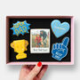 Personalised Edible Photo Best Dad Father's Day Letterbox Iced Cookies, thumbnail 1 of 11