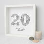 Personalised 20th Wedding Anniversary Gift For Husband, thumbnail 3 of 6