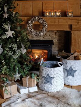 Gold Rattan Star Storage Basket, 4 of 4