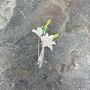 Lily White Flower Bouquet Brooch, thumbnail 3 of 4