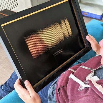 Personalised Shiny Sound Wave Print, 7 of 8
