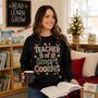 Teacher Of Smart Cookies Black Christmas Jumper, thumbnail 5 of 6