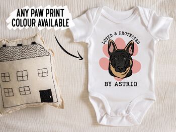 German Shepherd Baby Onesie, 3 of 6