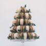 Golden Christmas Macaron Tower Centrepiece, thumbnail 1 of 6