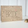 Wedding Day Card For Bride From The Groom, Gold Dots, thumbnail 4 of 5