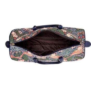 William Morris Strawberry Thief Holdall+Gift Sling Bag, 8 of 12