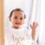 Embroidered Personalised Birthday T Shirt Available In Ages One To Seven, thumbnail 4 of 9