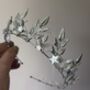 The Nova Crown Star Celestial Floral Crown Leaf Headpiece Flower Mother Of Pearl Shell, thumbnail 9 of 9