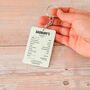 Personalised Metal Photo Funny Keyring For Dad, thumbnail 6 of 6