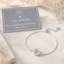 30th Birthday Three Ring Drawstring Bracelet, thumbnail 1 of 5