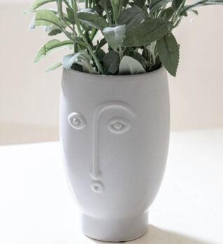 Grey Face Vase, 3 of 3