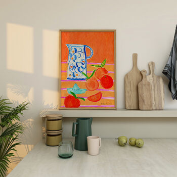 Orange Juice Scene Art Print, 3 of 5
