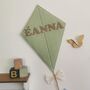 Mint Green Neutral Nursery Decoration, Baby Room Wall Kite, thumbnail 2 of 11