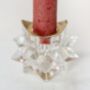 Star Glass Candleholder With Gold Trim, thumbnail 5 of 6