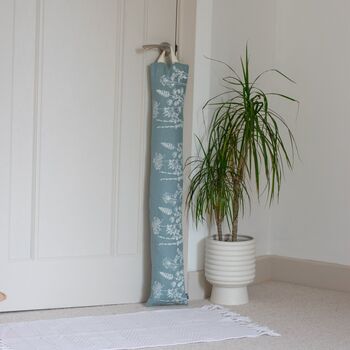 Linen Draught Excluder With Floral Design, 3 of 5