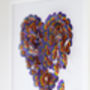 Personalised Rainbow Butterfly Heart / 3D Framed Heart, thumbnail 3 of 6