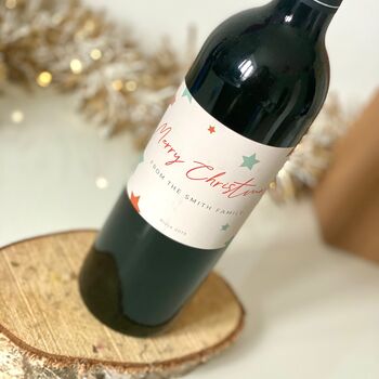 Personalised Christmas Wine Bottle, 3 of 4