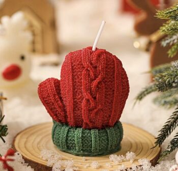 Christmas Mitten Spice Scented Candle, 4 of 7