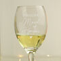 Personalised Maid Of Honour Wine Glass, thumbnail 4 of 4